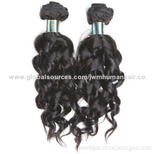 Hot Promotional 100% Virgin Peruvian Bundle Human Hair Extensions, Color #1, Wholesale PriceNew